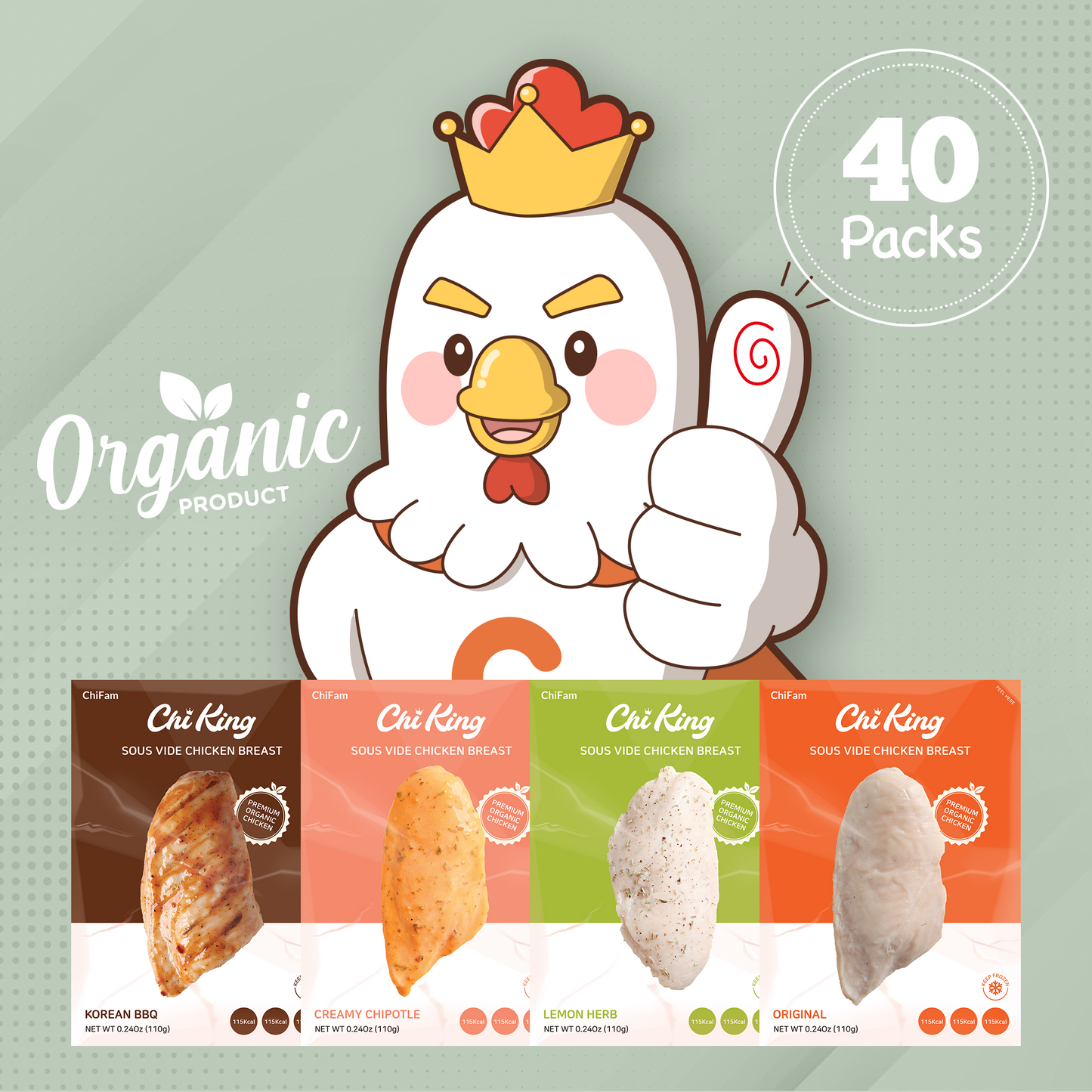 Organic 40 Pack Box